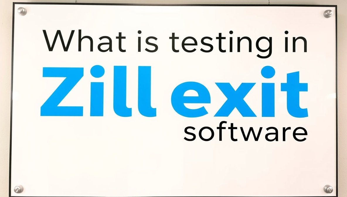 what is testing in zillexit software